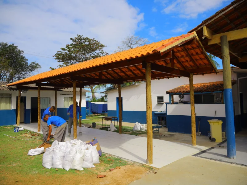 Escola Municipal Sebastião José Fernandes, na Praia Grande, recebe melhorias estruturais